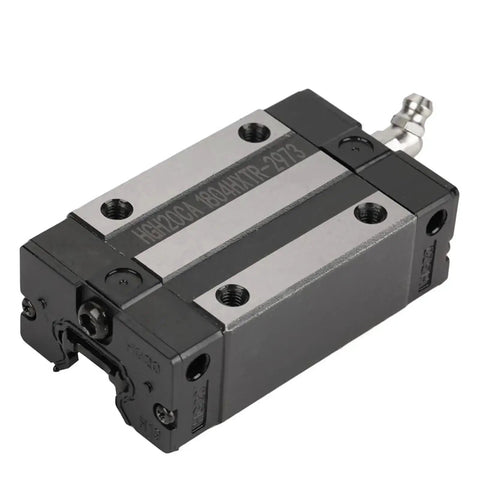 High Grade 20mm Linear Ball Bearing Slide Rail Carriage Block For CNC Machines Smooth Glide Pro Grade Precision Energy Efficient Linear Motion Guide Multi Direction Load Bearing Durable CNC Hardware, showing top view version of model HGH20CA.