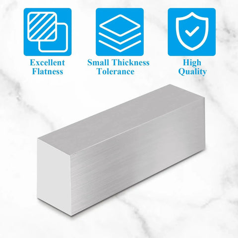 2 x 4 x 8 Inch Aluminum Flat Bar Stock 6061 Aluminum Block for Milling Machining and Welding Corrosion Resistant
