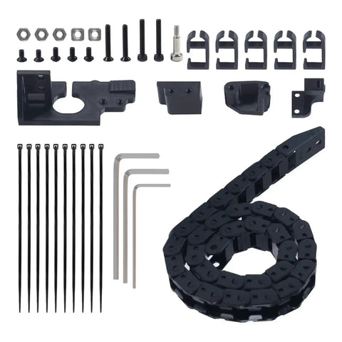 Drag Chain Replacement For Adventuer 5M Pro 3D Printer Open Type Plastic Cable Carrier Flexible Nested Wire Track Black Durable Kit