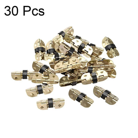 Spring Loaded Hinges For Small Boxes And Jewelry Cases 30mm Length 30 Pack Glass Case And Wooden Box Hardware Decorative Mini Hinge