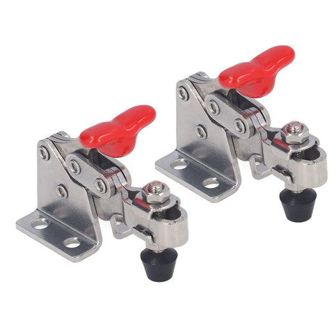 Fast Release Vertical Toggle Clamp For Woodworking, Quick Release Hold Down Clamp, Adjustable Opening, 150 Lb Capacity, Beefy 304 Stainless Steel Build