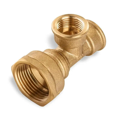 Brass Reducing Coupling One Half Inch Female To One Inch Female NPT Threaded Reducer Pipe Fitting Half Inch By One Inch