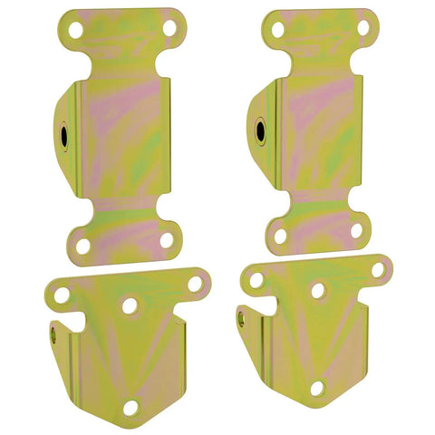 Chevy V8 Solid Steel Frame And Motor Mount Kit For SBC And BBC Engines, showing four heavy-duty steel frame mounts.
