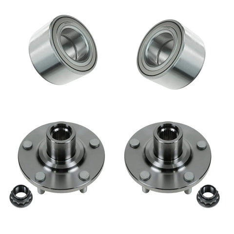 2 Piece Front Wheel Bearing And Hub Kit With ABS Sensor Direct Fit Replacement For Toyota Camry 2004-2017 Highlander 2001-2007 Solara 2004-2008 Includes Two Front Bearings And Two Hubs DIY Friendly