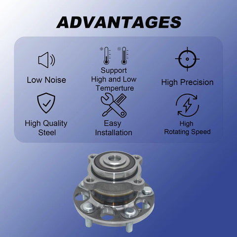 Rear Wheel Bearing Hub Assembly 512353 Fit Honda Accord 2008 2012 And Acura TSX 2009 2014 with performance features