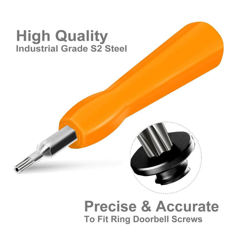 Doorbell Screwdriver Kit With 16 Pieces Screws Torx T6 And T15 Bit Set for Video Doorbell Pro and Elite battery changes