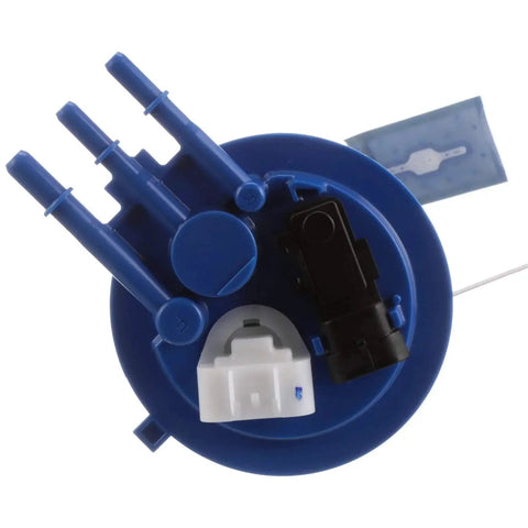 Top view of FG0407 Fuel Pump Module OE Tested With Vehicle Specific Fitment, featuring blue and white components.