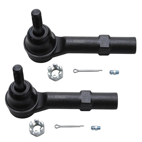 Close-up of tie rods from 4WD Front End 16Pc Suspension Kit For Chevy Silverado Sierra GMC Yukon XL Suburban Tahoe Avalanche Escalade