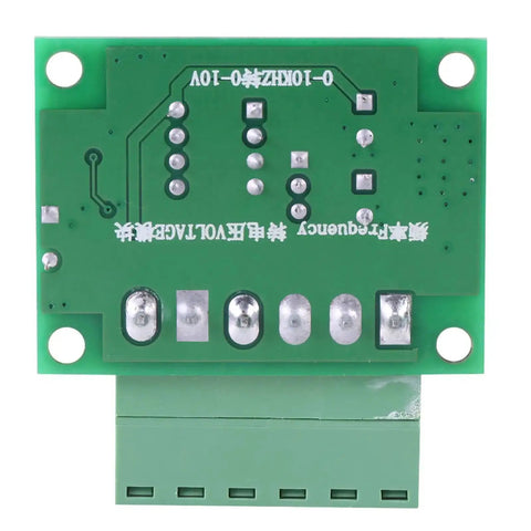 Plug And Play Frequency To Voltage Converter Module 0 To 10 kHz To 0 To 10 V Analog Output for PWM Control board back view