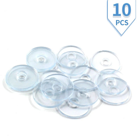 Clear 3/4 Inch Shower Door Washer Set For Glass Protection Qjaiune 10 Pack Transparent Plastic Gaskets