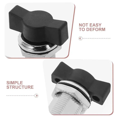 Beefy Heavy Duty T Handle Lock Zinc Alloy Cabinet Latch for Distribution Boxes and Electrical Panels, sturdy black design