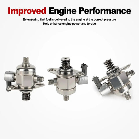 Beefed Up High Pressure Fuel Pump For 3.6L V6 GM Vehicles Fits 2008 2017 Camaro Traverse and others, three units displayed