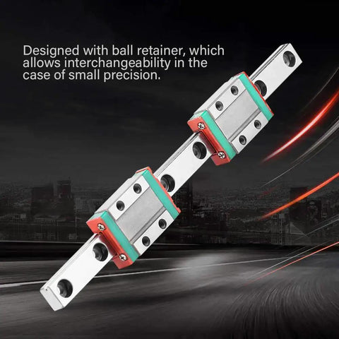 MGN9C Linear Guide Rail 150mm Steel Linear Motion Rail With 2 Pro Grade Rail Blocks, front view, for CNC equipment.