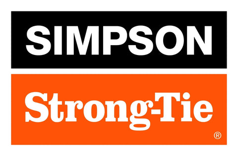 Simpson Strong-Tie logo in black and orange text on white background.