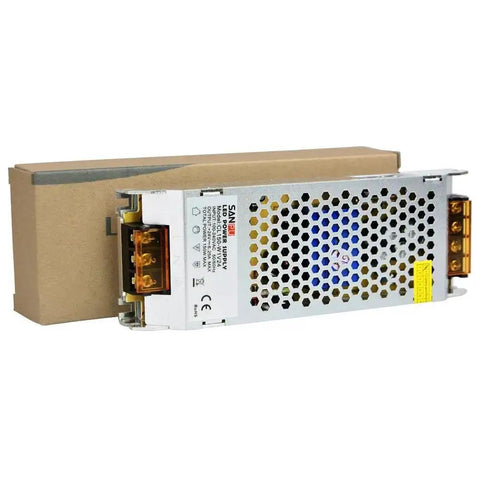 Beefy 24V DC LED Driver Switch Mode Power Supply 150W 6A AC DC Transformer for indoor lighting, shown in package