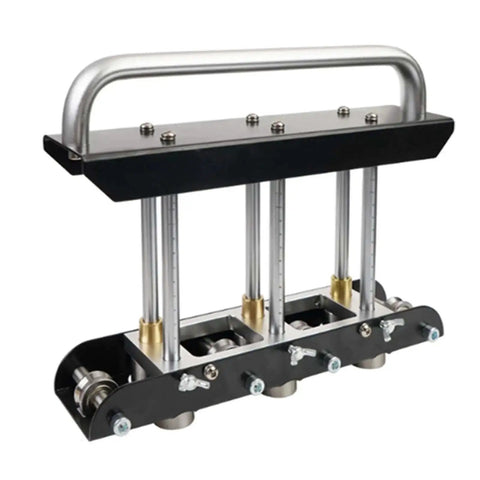 Three-Station Roller Bender For Sheet Metal 0.3-1.0 mm Folding 13-130 mm Bends 90 Degree Angle Standing Seam Roofing Tool