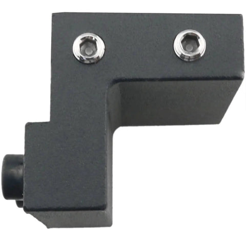 Flat Rail Roller Stop For Sliding Barn Doors In Aluminium Alloy Black Finish 1 Set Includes 2 Plugs With Allen Screws And Small Wrench Damping System Reduces Noise For Track Width About 1.57 Inches And Thickness 0.24 Inches