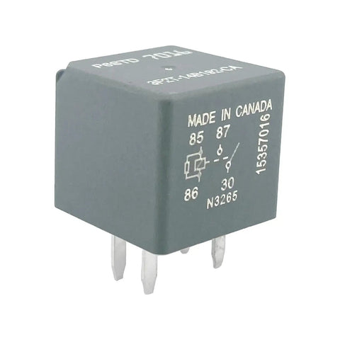Ford Compatible 12V 40A 4 Pin SPST Automotive Power Relay front view with pin configuration
