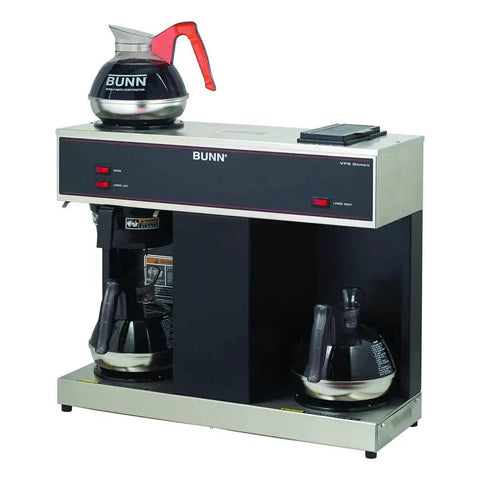 VPS 12 Cup Pourover Commercial Coffee Brewer With Three Warming Stations 120V No Plumbing Required Office Boss Brew Machine