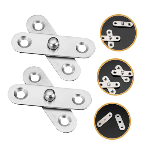 Hidden Door Hinge Kit From Mipcase With 10 Concealed 360 Degree Pivot Hinges for secret doors and hidden bookcases, stainless steel