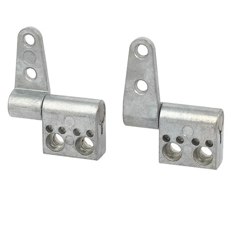Constant Torque Embedded Hinge 2 In 1 For Cabinets And Gates XK502 7A Gate Hardware With Damping, showing silver hinges with mounting holes.
