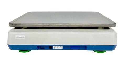 Front view of LCTx 66 Large Counting Scale with 66 lb capacity, durable ABS housing, and stainless steel weighing tray for industrial use.