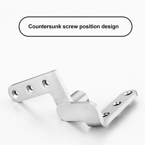 Heavy Duty Stainless Steel Door Pivot Hinges 130lb Load Bearing Hidden 270 Degree Inset Hinge For Bookcase Doors displayed on white background