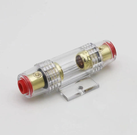 Inline AGU Fuse Holder For 4 To 10 Gauge Wire With Four 60A Fuses Two Pack For Car Audio Alarm Amplifier Compressor Marine Auto Parts