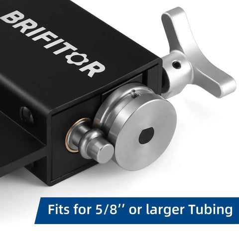 Heavy Duty Aluminum Bead Roller Tool For Turbo Builds Intercooler Piping And Intake Tubes, side view with 5/8 inch fitting