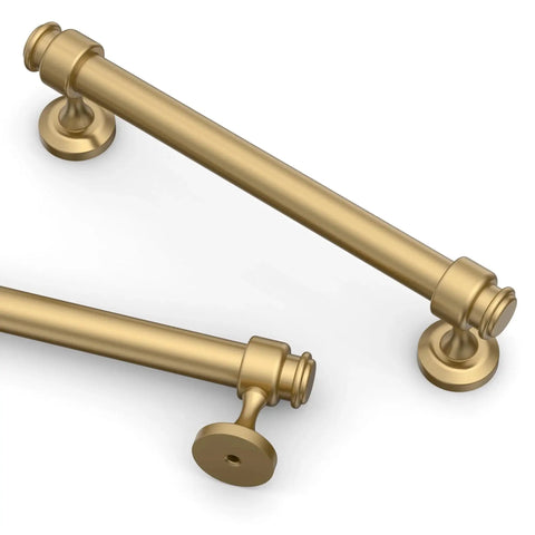 10 Pack 5 Inch Champagne Bronze Cabinet Handles and Pulls for Kitchen Cabinets and Drawers 128mm Cabinet Hardware close-up