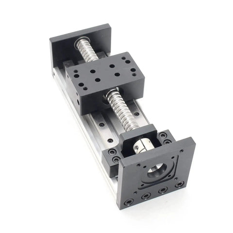 400mm 15.75 Inch Linear Motion Guide Actuator With Beefy Dual Linear Rails 1605 Ballscrew, top view of CNC component