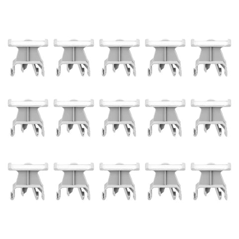 Universal 35mm Din Rail Terminal Marker Carrier Set Of 100 Pieces For Easy Wiring Labels, Tough PA66 Terminal Markers That Bend