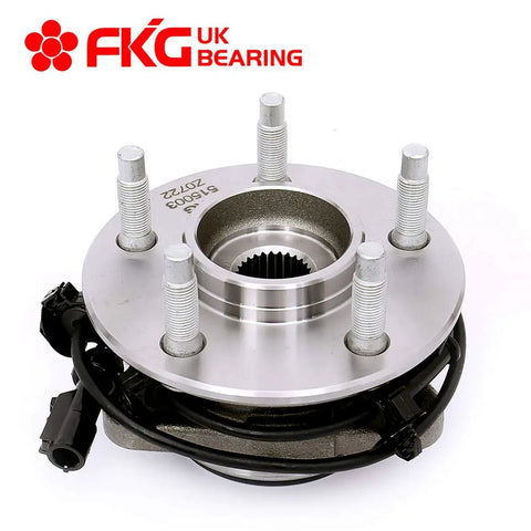 Front Wheel Bearing Hub Assembly For 95-01 Ford Explorer 4WD 5-Lug ABS Fits 01-05 Explorer Sport Trac, 01-09 Ranger