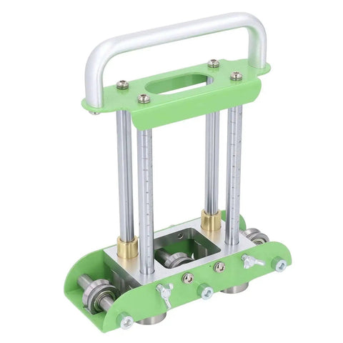 Two Station Sheet Metal Bender For Manual Bending Of Steel Aluminum And Copper From 0 To 90 Degrees, green aluminum handle
