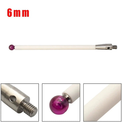 2 Pack A5000 3712 CMM Touch Probe Stylus With 6mm Ceramic Ball Tip 100mm Long M4 Threaded Handle CNC Probe Tip crash resistant
