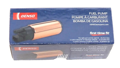 Box of Denso fuel pump with image of 951-0001 Electric Fuel Pump Replacement For Cars And Trucks, High-Flow Fuel Pump Upgrade