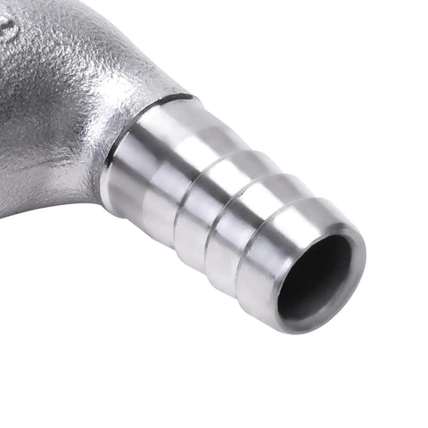 DERNORD 1/2 in hose barb x 1/2 in female NPT stainless steel 90-degree elbow