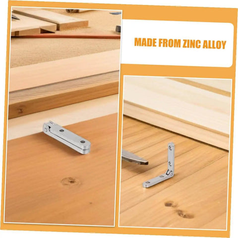 12 Pack Zinc Alloy Box Hinges For Jewelry Boxes And Small Wooden Cabinets NUOBESTY Hinges installed on wooden surface