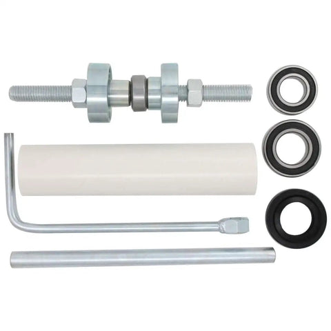 Washer Tub Bearing Installation Tool Replacement Kit For MVWB750WQ2 Washer with shaft bearings and hardware components.