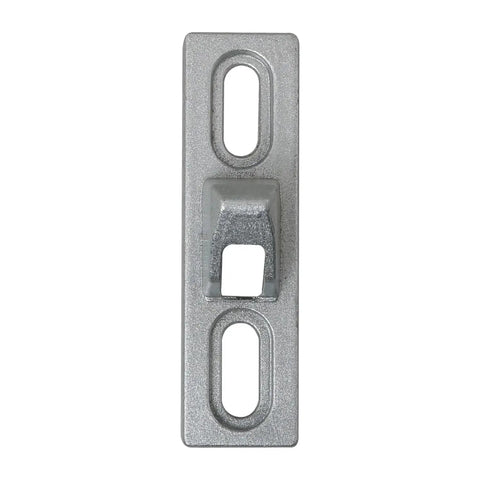 Sliding Door Keepers For Glass Doors 2 Pack Zinc Alloy Lock Keepers With Mounting Screws Rust Resistant Durable Fits Sliding Patio Doors Size 60.5x16.8x19mm Installation Gap 30 To 45mm