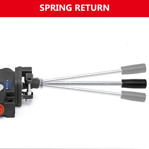 Heavy Duty Dual Spool Hydraulic Joystick Control Valve For Tractors And Loaders 11 GPM with spring return levers
