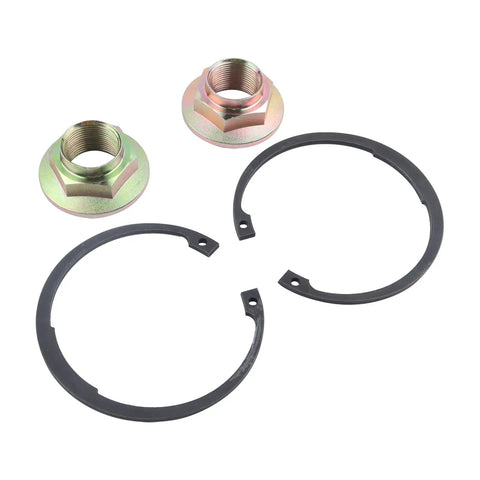 Components of 2 Pcs Front Wheel Hub Bearing Kits Fit For 2013 Through 2017 Honda Accord And 2015 Through 2019 Acura TLX Nut Retaining Clip Included