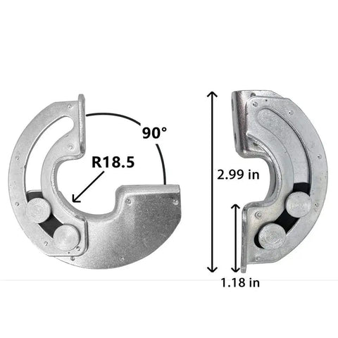 Industrial Grade Concealed 90 Degree Cabinet Hinge Set For Electromechanical Equipment Cabinets And Server Racks Two Piece