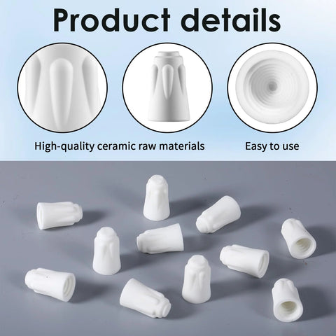 36-pack white ceramic wire connector caps, high-temperature porcelain twist-on nuts for 18-8 AWG wires