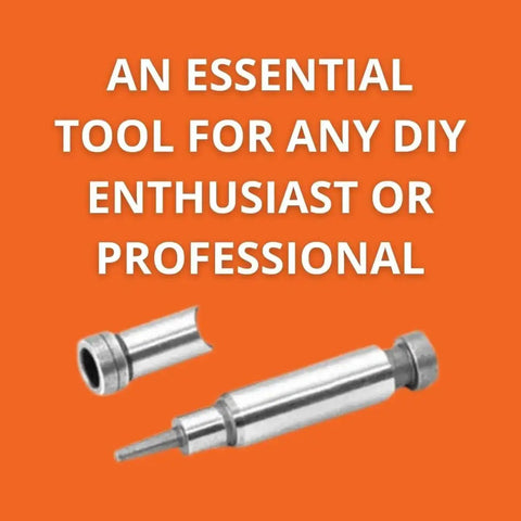 Pro Grade Replacement Punch And Die Set For Nibblers 1.6 E ABLK And BLK 1.6 E Models on orange background