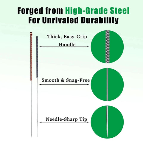 60 Piece Nozzle Cleaning Kit With Hardened Steel Needles In 0.2mm 0.3mm 0.4mm And 0.5mm Diameters for 3D printer unclogging comparison chart