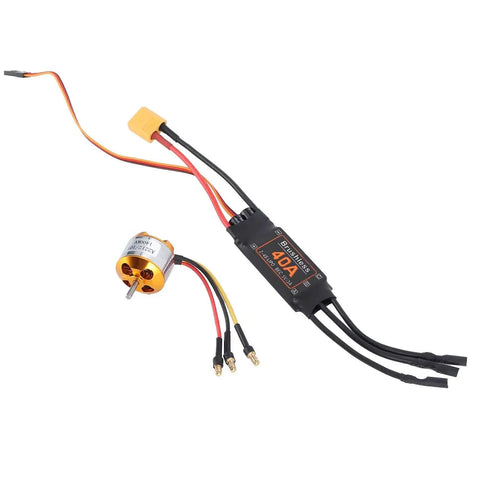 Beefy 2212 KV1400 Brushless Motors With 40A ESC For RC Aircraft And Drones XT60 Compatible Speed Controller Set Safe Startup