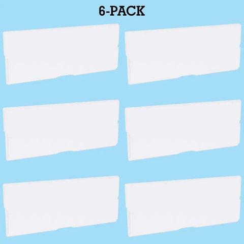 Length Dividers For Plastic Storage Drawers And Cabinets, 6 Pack Clear, Create Custom Compartments For Craft And Hardware Cabinets