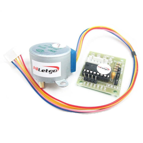 HiLetgo ULN2003 28BYJ-48 4-phase stepper motor with 5V driver board and multicolor wiring