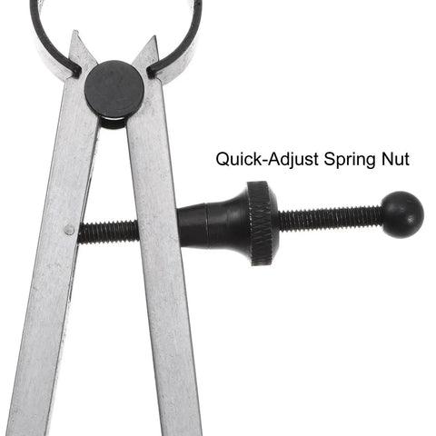 Spring Joint Outside Caliper For Wood Turning Lathe Work With 10 Inch Capacity 250mm Solid Nut Forged Stainless Iron